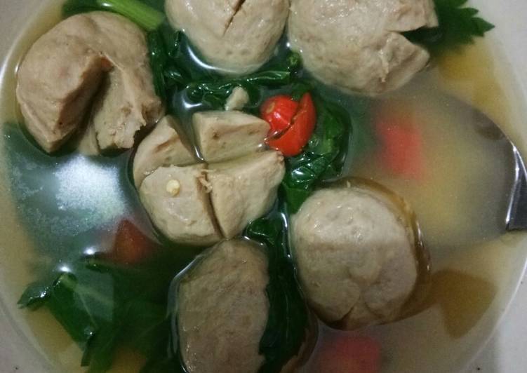 Baso bening pedas super simple