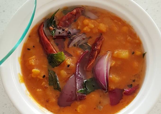 dhal yellow lentils curry recipe main photo