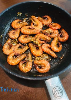 Hình của món Tôm cháy tỏi.
