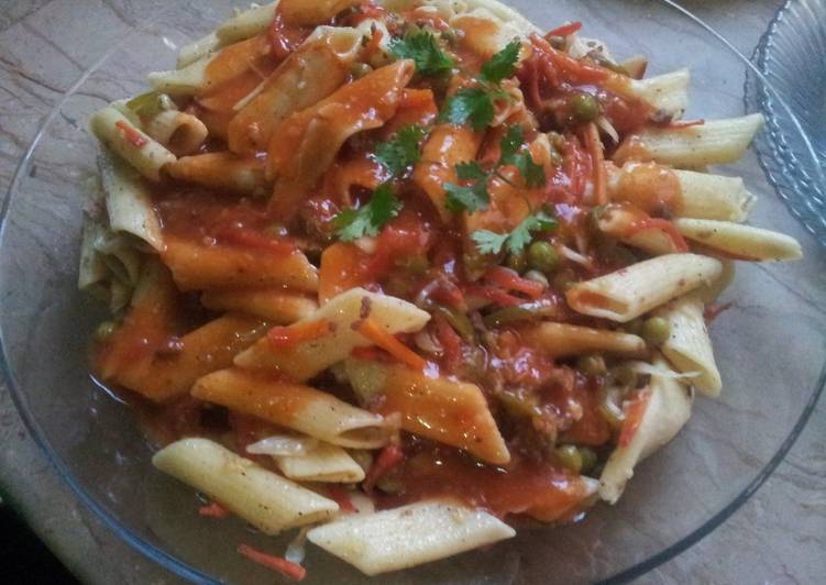 Simple Way to Make Any-night-of-the-week Hot sauce chicken pasta