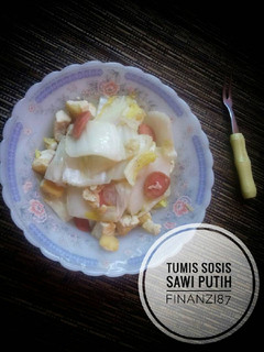 Foto resep Tumis sosis sawi putih