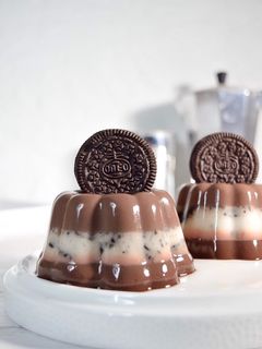 Foto resep Puding Susu Oreo