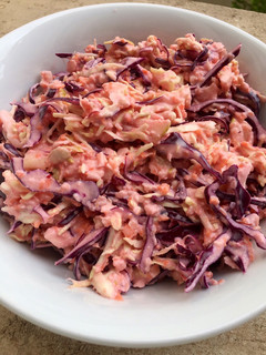 Una foto de Coleslaw súper fácil y rápido