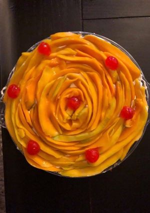 صورة لوصفة كنافة بالمانجو