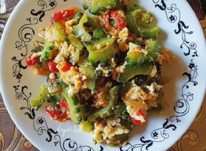 Gambar Peria Katak Goreng Telur