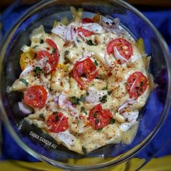 A picture of 5 min Pizza fries.