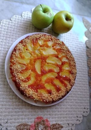 صورة لوصفة طورطة التفاح