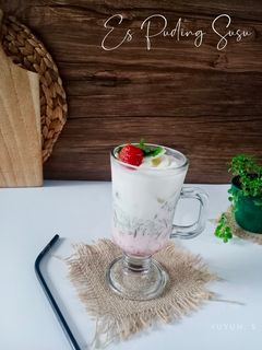 Foto resep Es puding susu (minuman)