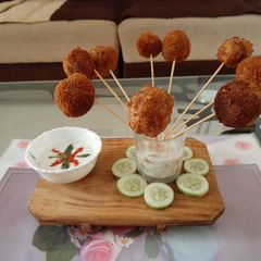 A picture of Paneer lollipops.