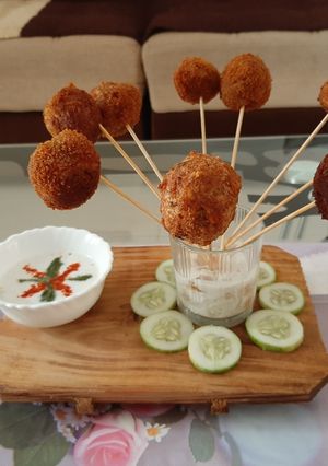 A picture of Paneer lollipops.