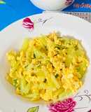 Su su xào trứng gà cho bé