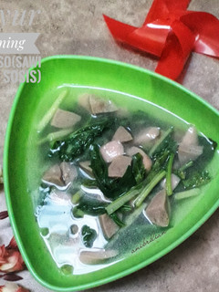 Foto resep Sayur bening sabaso(sawi baso sosis)