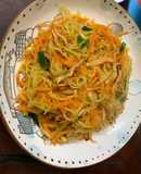 Mực khô xào su hào