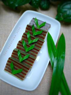 Foto resep Lapis Sagu Bangka Pandan Coklat