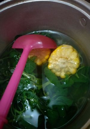Foto resep Sayur bening bayam dan jagung