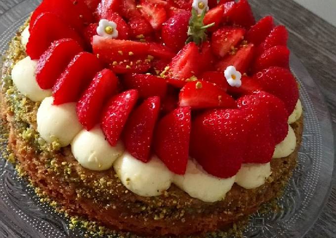 Tarte Fraise Pistache De Douceurs Sucrees Cookpad