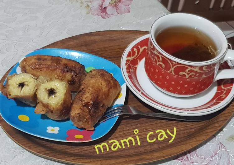 Pisang Goreng Isi Coklat