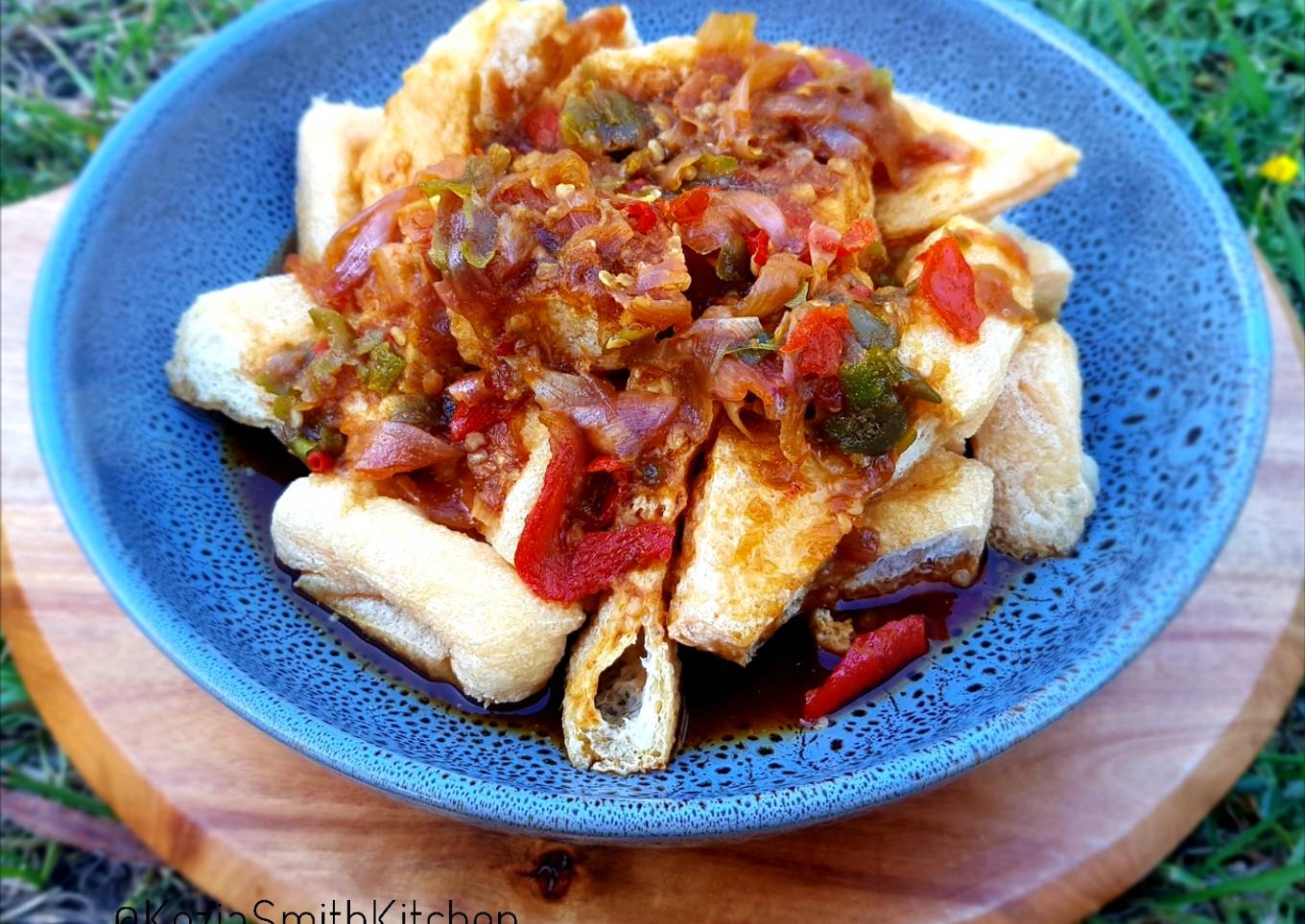TAHU GEJROT (Fried Been Curd with Sweet Sour Sauce)