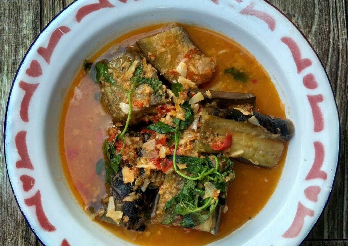 Pecel Terong Bakar Sambal Kencur