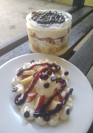 Foto resep Banana split Apple with biobianca