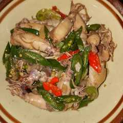 รูปของ Tumis cumi asin cabe ijo