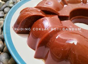 Foto resep Puding Coklat Roti Gandum