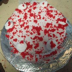 Red velvet cake #theme challenge#red recipe A picture of Red velvet cake #theme challenge#red recipe.
