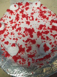 A picture of Red velvet cake #theme challenge#red recipe.