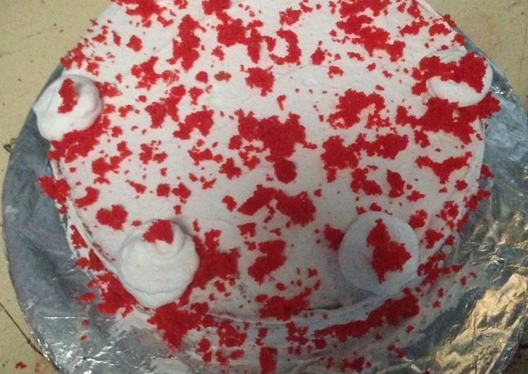 Steps to Prepare Any-night-of-the-week Red velvet cake #theme challenge#red recipe