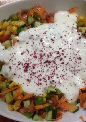 صورة لوصفة سلطة الزبادي