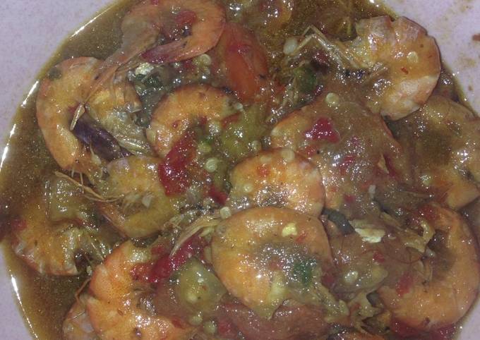 Sambal udang asam manis