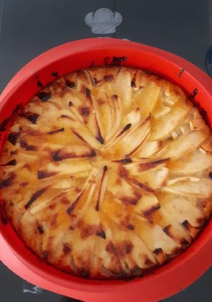 Foto principal de Tarta de manzana con base de galletas María