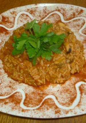 Una foto de Arroz con mariscos🍤🍤🍛