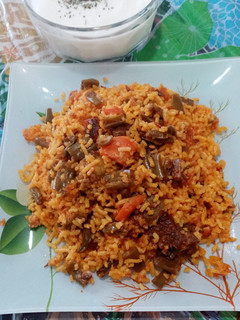 عکسی از دستور لوبیا پلو با گوشت