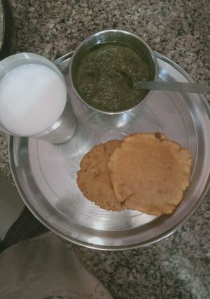 A picture of Potato Corn Flour Poori.