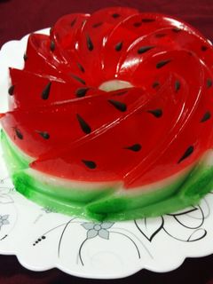 عکسی از دستور ژله هندوانه