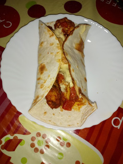 Una foto de Fajita de pollo a lo tandoori