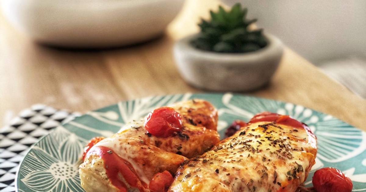 Gratinado de pollo en hasselback con tomates cherry Receta de Dos Rombos en  la Cocina- Cookpad
