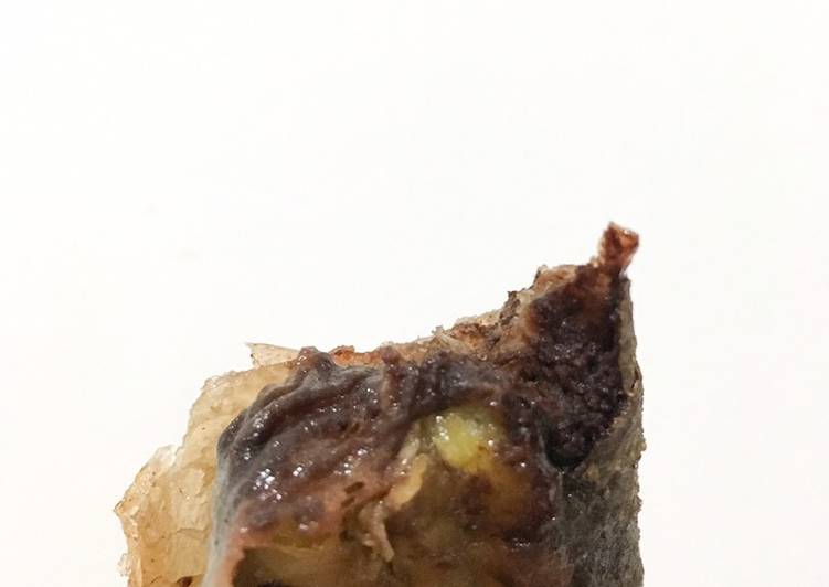 Pisang Coklat meleleh (piscok)
