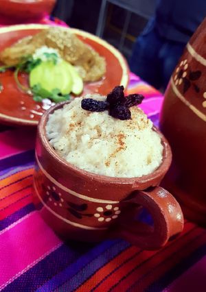 Una foto de Arroz con leche y coco
