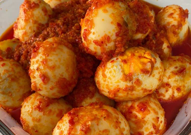Telor balado merah merona�?��?
