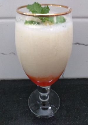A picture of Soursop Apple Cocktail.