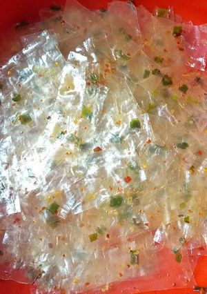 Hình của món Bánh tráng hành.