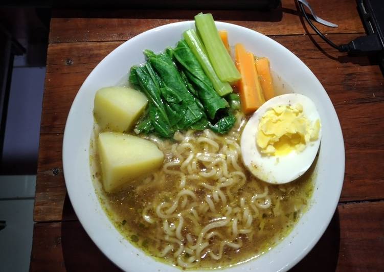 Resep Indomie soto + sayur yang Lezat