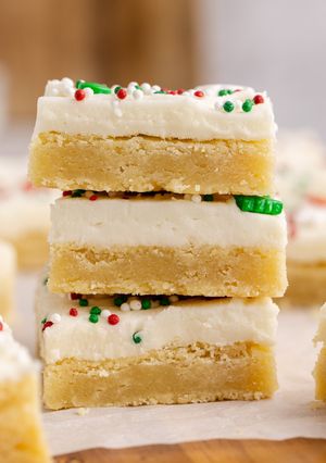 A picture of Frosted Sugar Cookie Bars.