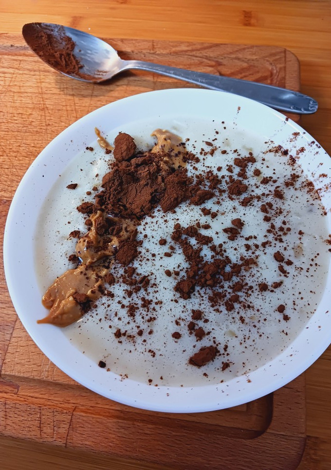 Una foto de Gachas de avena proteicas