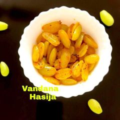 A picture of Instant Grapes Pickle / Angoori Achar.