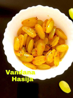 A picture of Instant Grapes Pickle / Angoori Achar.