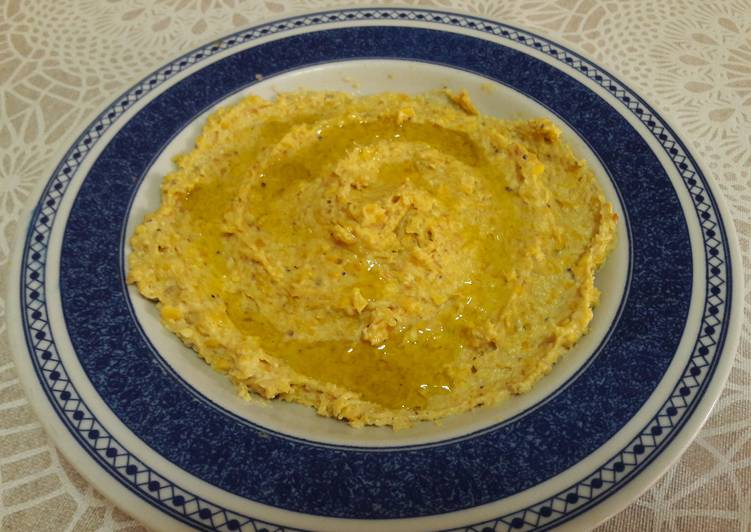 Hummus de maíz vegano