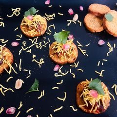 A picture of Party Fusion Appetizers for Diwali -Dabeli Toastie 😋.